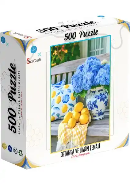 Soi Craft 500 Parça Puzzle Çiçek Aranjmanı Doğa Temalı Yüksek Kalite Puzzle