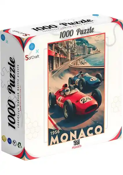 Soi Craft Monaco 1956 1000 Parça Puzzle Sanat ve Zekanın Benzersiz Buluşması