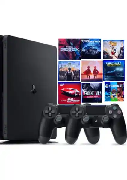 Sony PlayStation 4 2 Kol 1 TB Dijital Oyun Yüklü: Yüksek Performanslı Oyun Konsolu