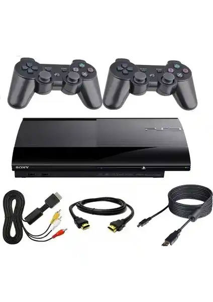 Sony PS3 Slim 500 GB Yenilenmiş Garantili Oyun Konsolu Geniş Kütüphane ile
