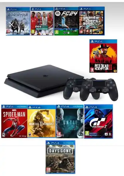 Sony PS4 1 TB Slim Oyun Konsolu Geniş Depolama ve Yüksek Performans Özellikleriyle