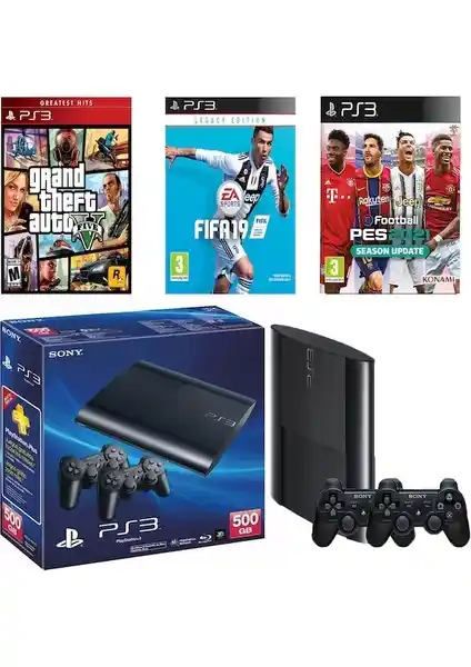 Sony Süper Mariolu PS3 500 GB 200 Oyunlu Teşhir Ürünü Modern Tasarım ve Geniş Oyun Arşivi