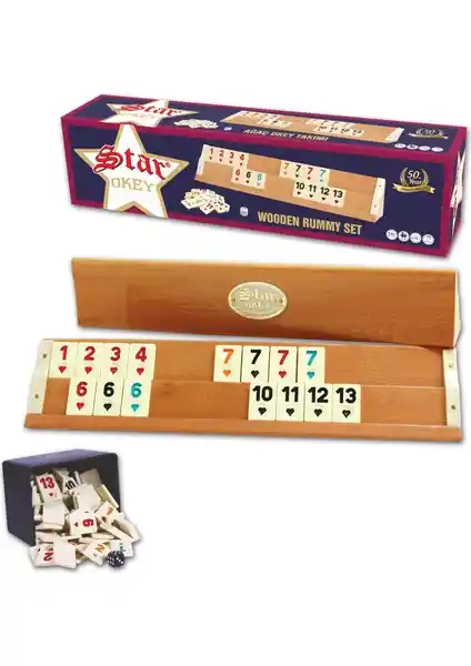 Star Okey Star Ağaç Okey Takımı: Dayanıklı ve Estetik Oyun Seti Üst Düzey Kaliteyle Sunulur