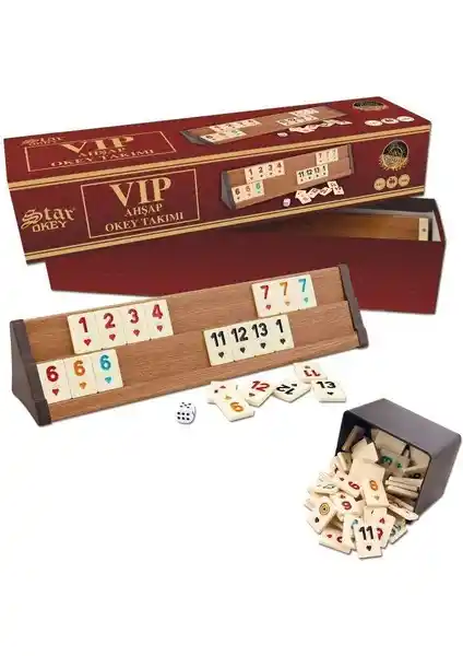 Star Vip Ahşap Okey Takımı: Dayanıklı, Şık ve Uzun Ömürlü Oyun Seti Özellikleri