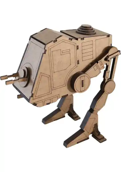 Star Wars AT-PT Walker 3D Ahşap Puzzle - Eğitici ve Dekoratif Hobi Ürünü
