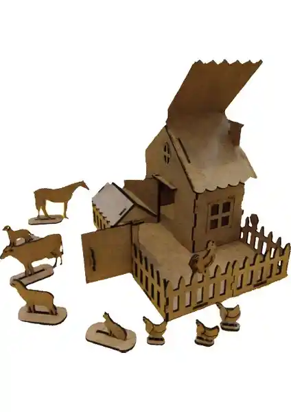 TLR Hobi Çiftlik Evi Ahşap Maket: Yaratıcı ve Eğlenceli Bir Hobi Deneyimi