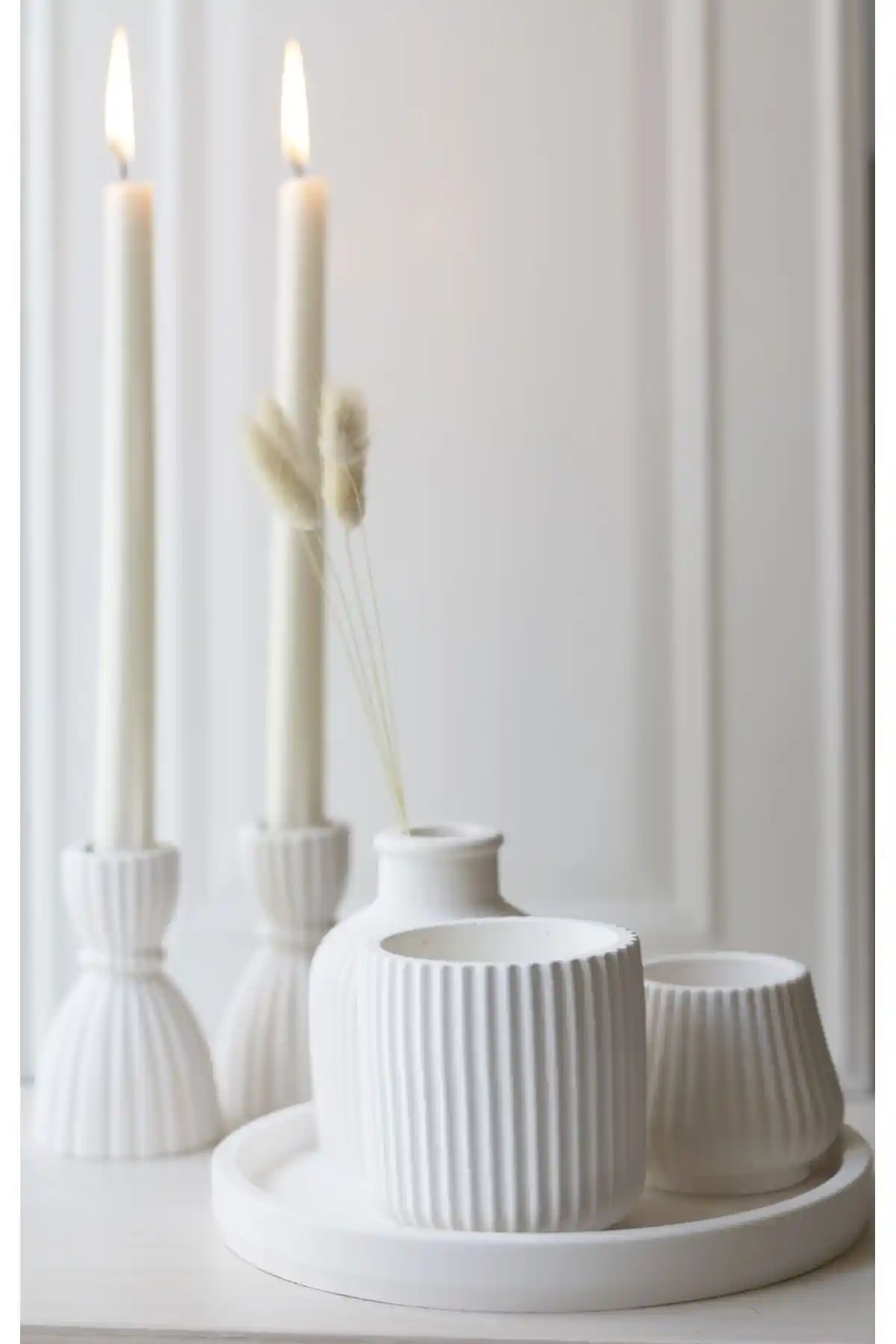 A&P Lux Vazo ve Şamdan Aksesuar Seti Modern ve Şık Dekorasyon Çözümü