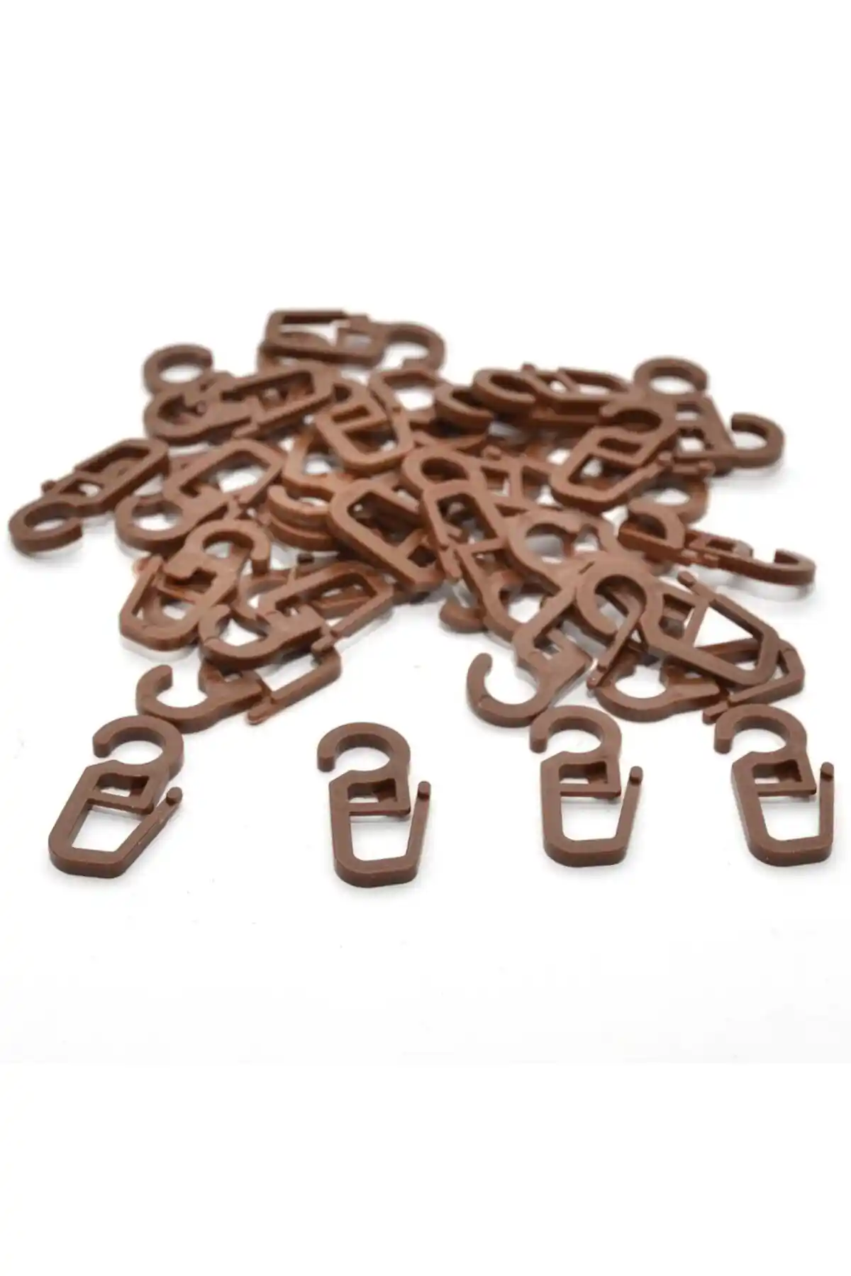 A-R Rustik Perde Klipsi Ceviz Rengi Dayanıklı ve Estetik Tasarım