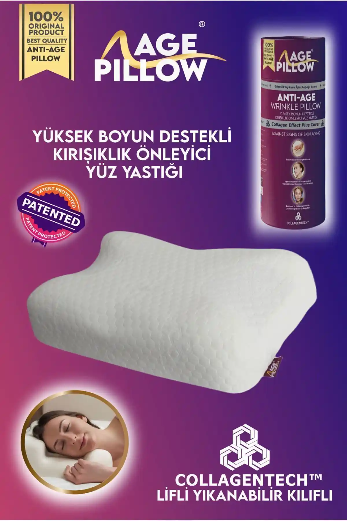 Age Pillow Anti-Aging Yastık: Kırışıklık Önleyici ve Konforlu Uyku Deneyimi