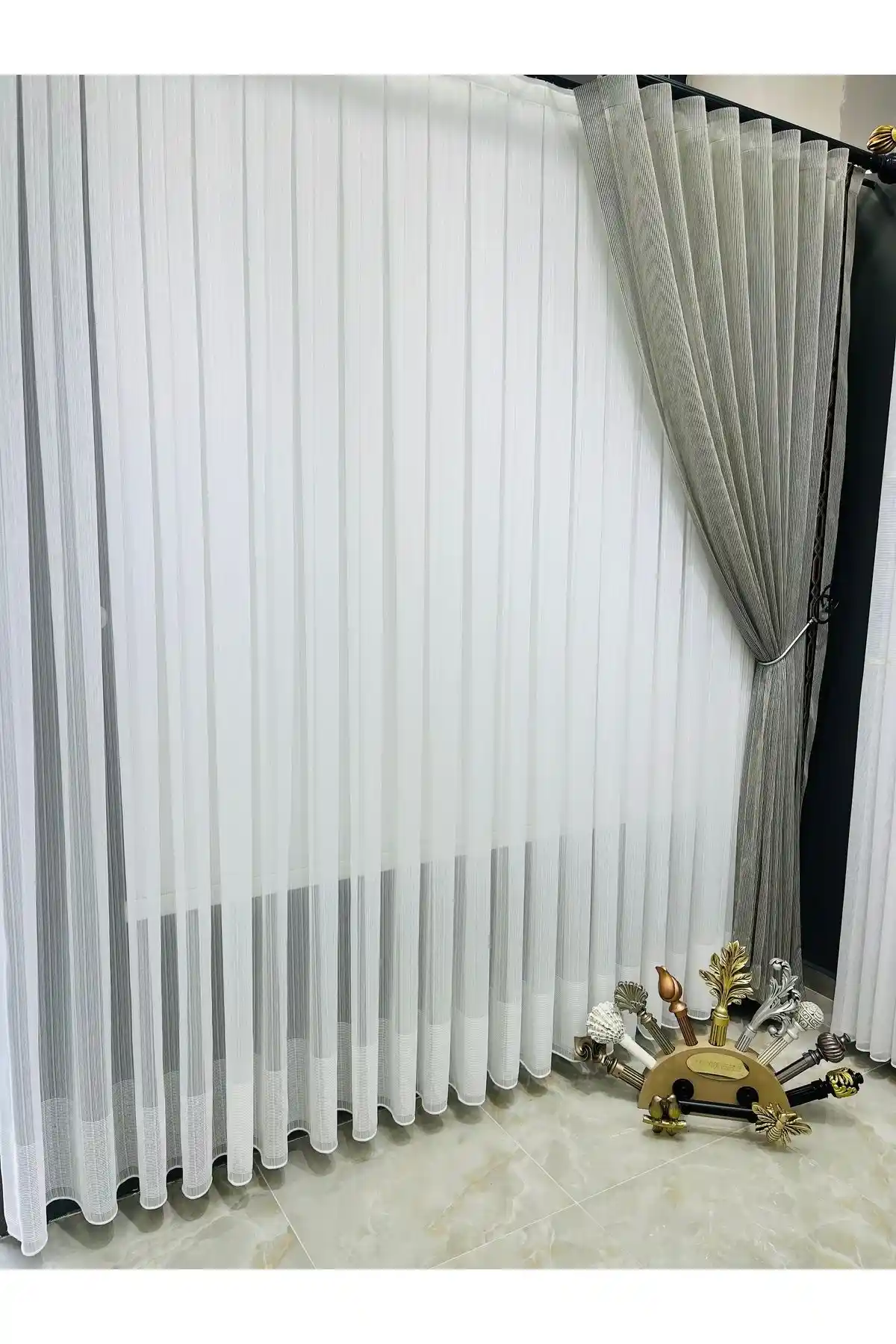 AleynaHome Naturel Bordür Perde Modern ve Dayanıklı Tasarımıyla İdeal Seçenek