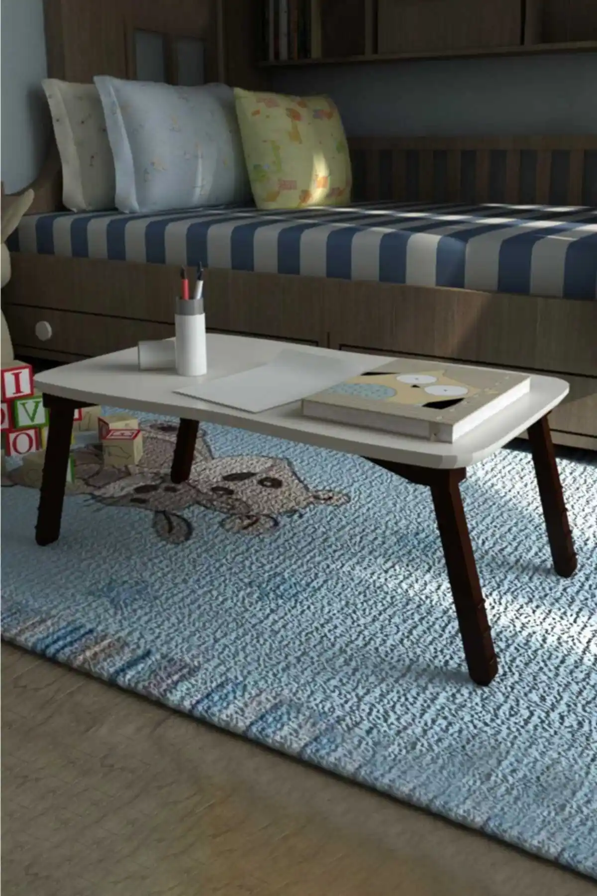 Alın alın Laptop Sehpa: Modern ve Dayanıklı Dar Alanlar İçin Çok Amaçlı Mobilya