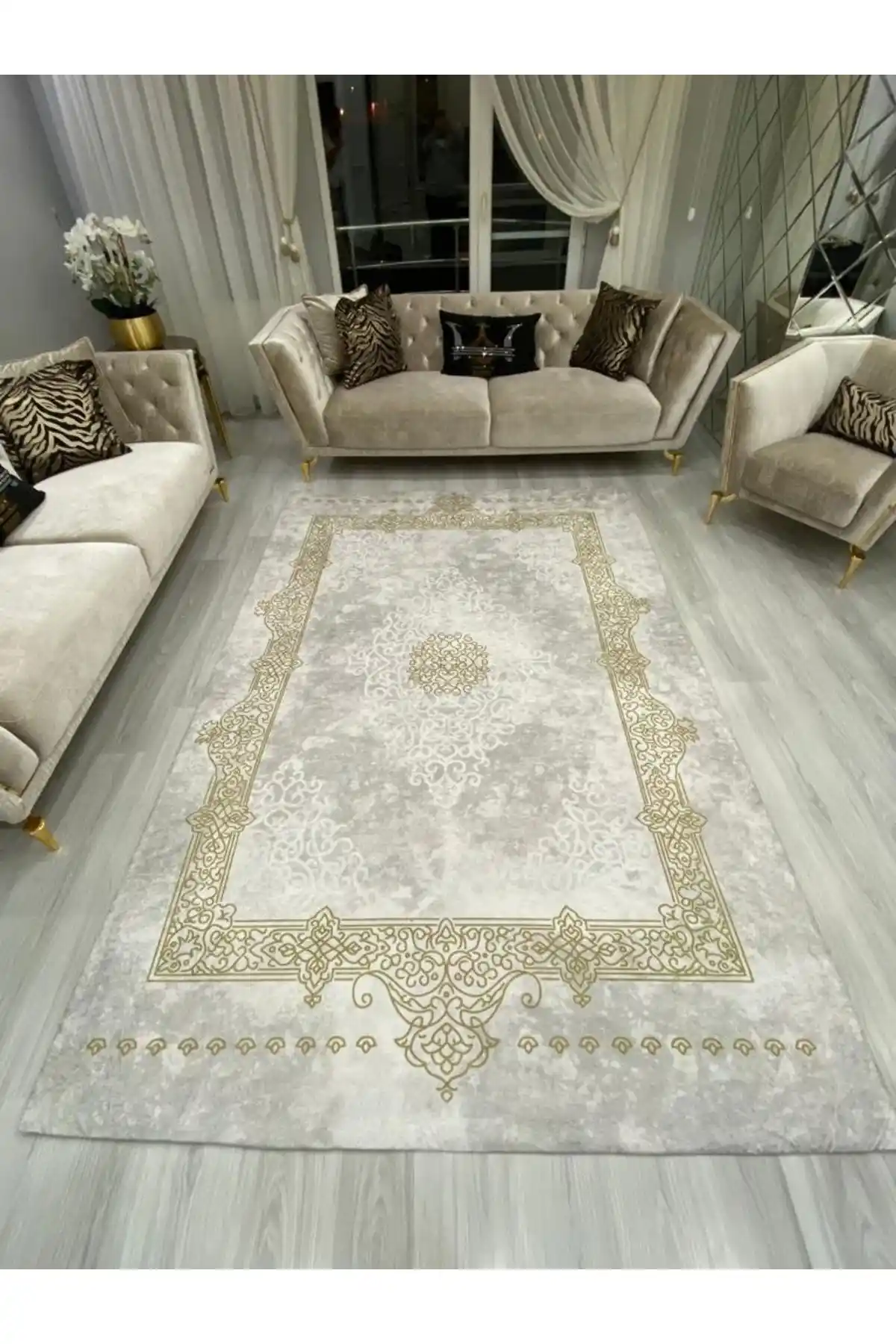 ALLGELSİN Yeni Sezon Lastikli Halı Örtüsü: Modern ve Fonksiyonel Dekorasyon Çözümü