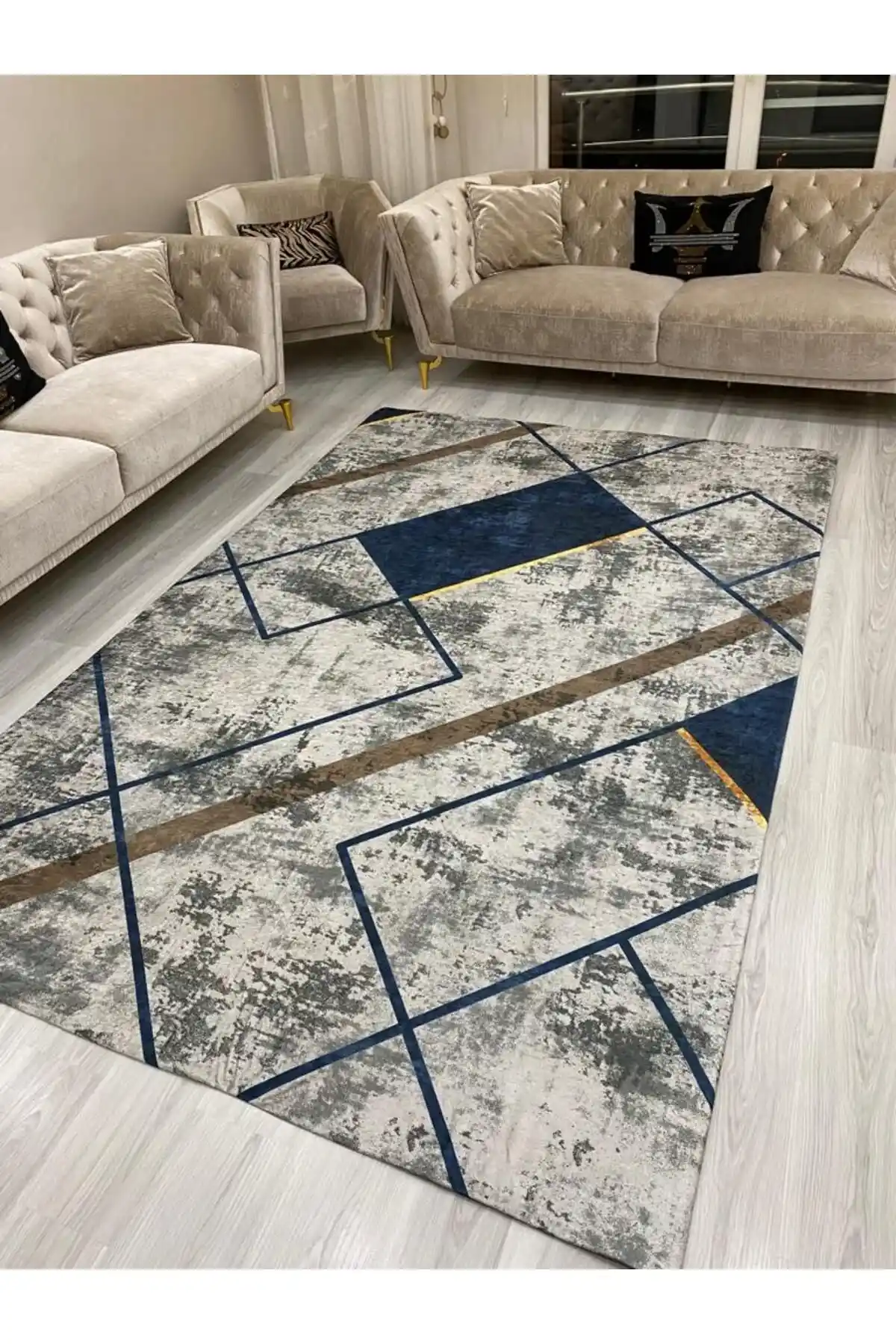 ALLGELSİN Yeni Sezon Modern ve Dayanıklı Halı Örtüsü Dekoratif Çözüm