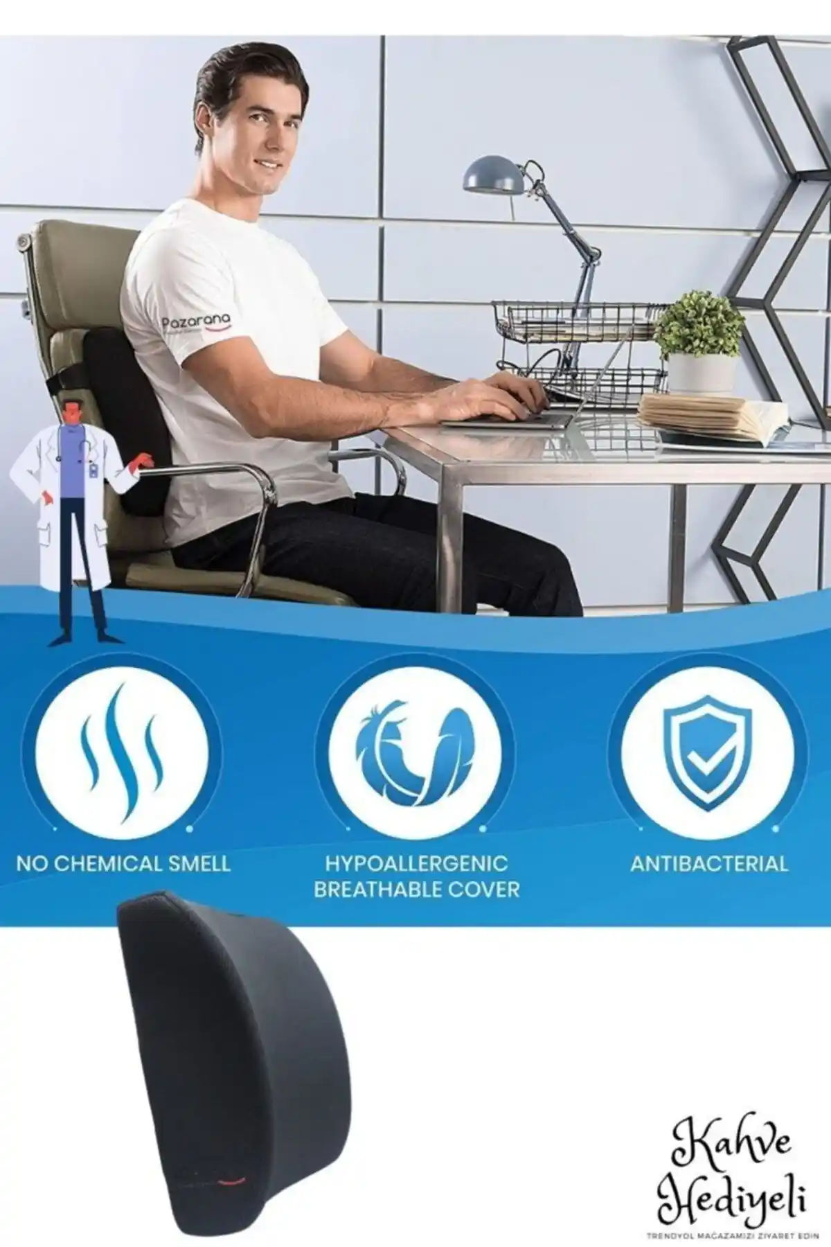 Ankaflex Ortopedik Bel ve Sırt Desteği Yastığı ile Günlük Konforunuzu Artırın