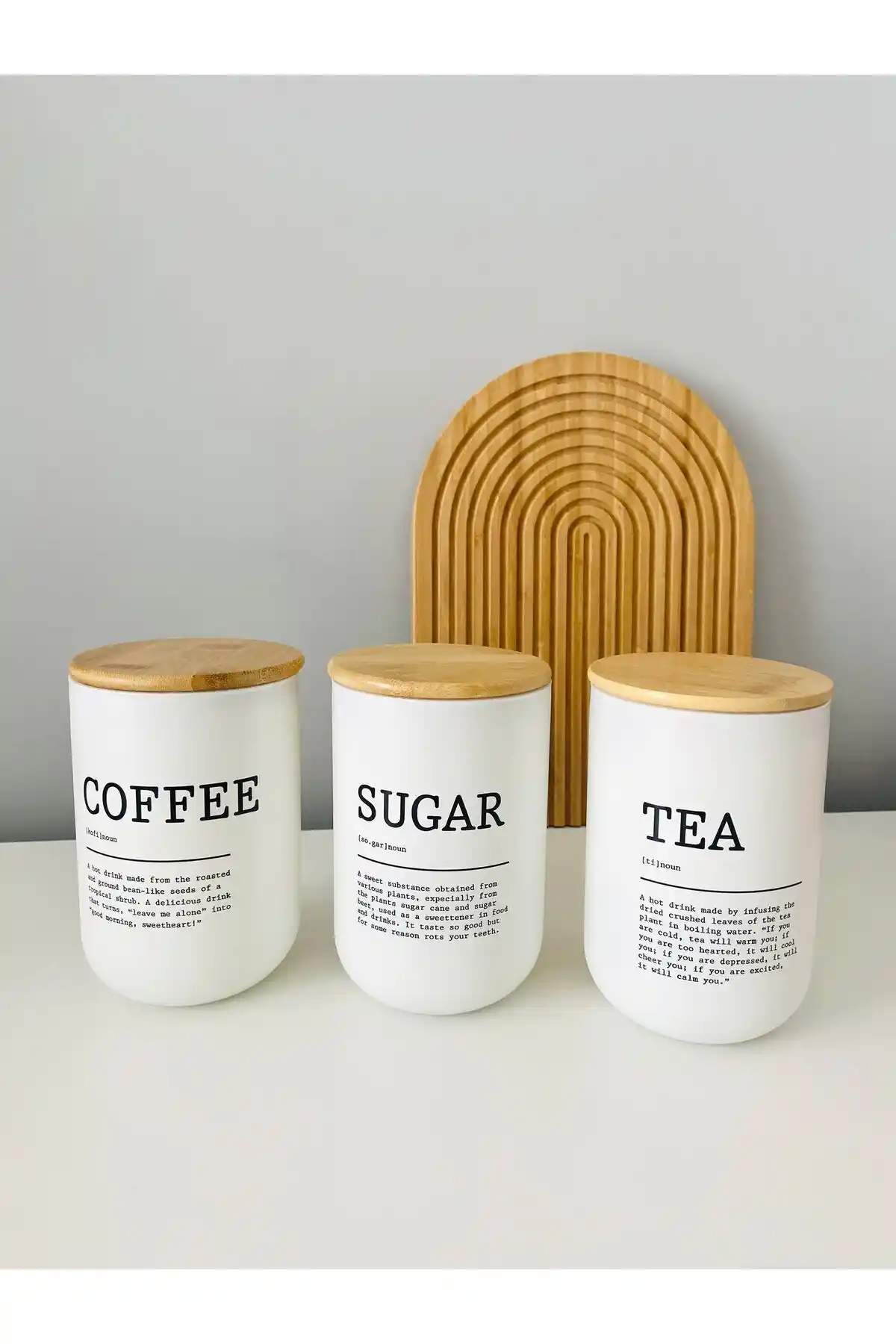 APARTAMENTO 3'lü Bambu Kapaklı Cam Baharatlık Kavanoz Seti: Modern ve Şık Mutfak Aksesuarı