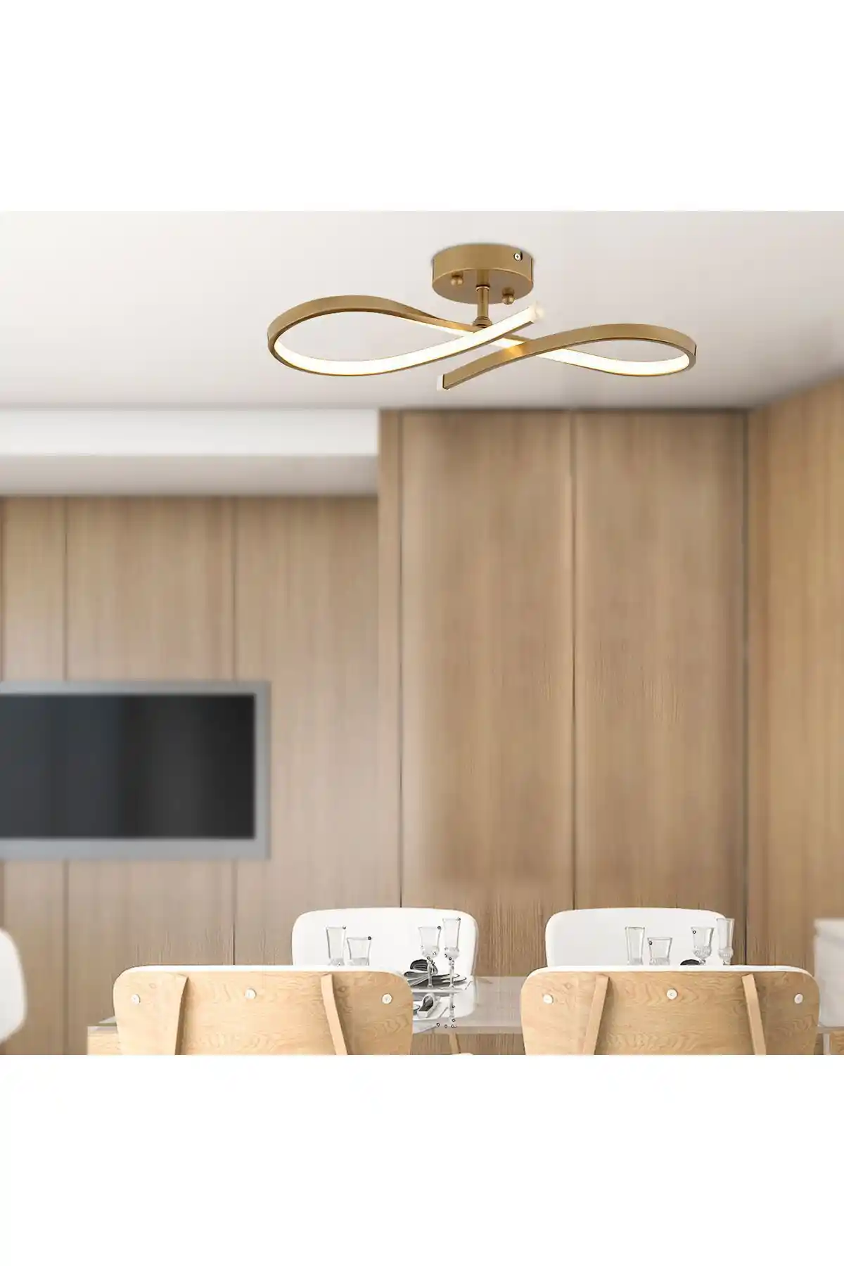 Apliqa Vetto Eskitme 38 Watt Modern LED Plafonyer Dekoratif ve Enerji Tasarruflu