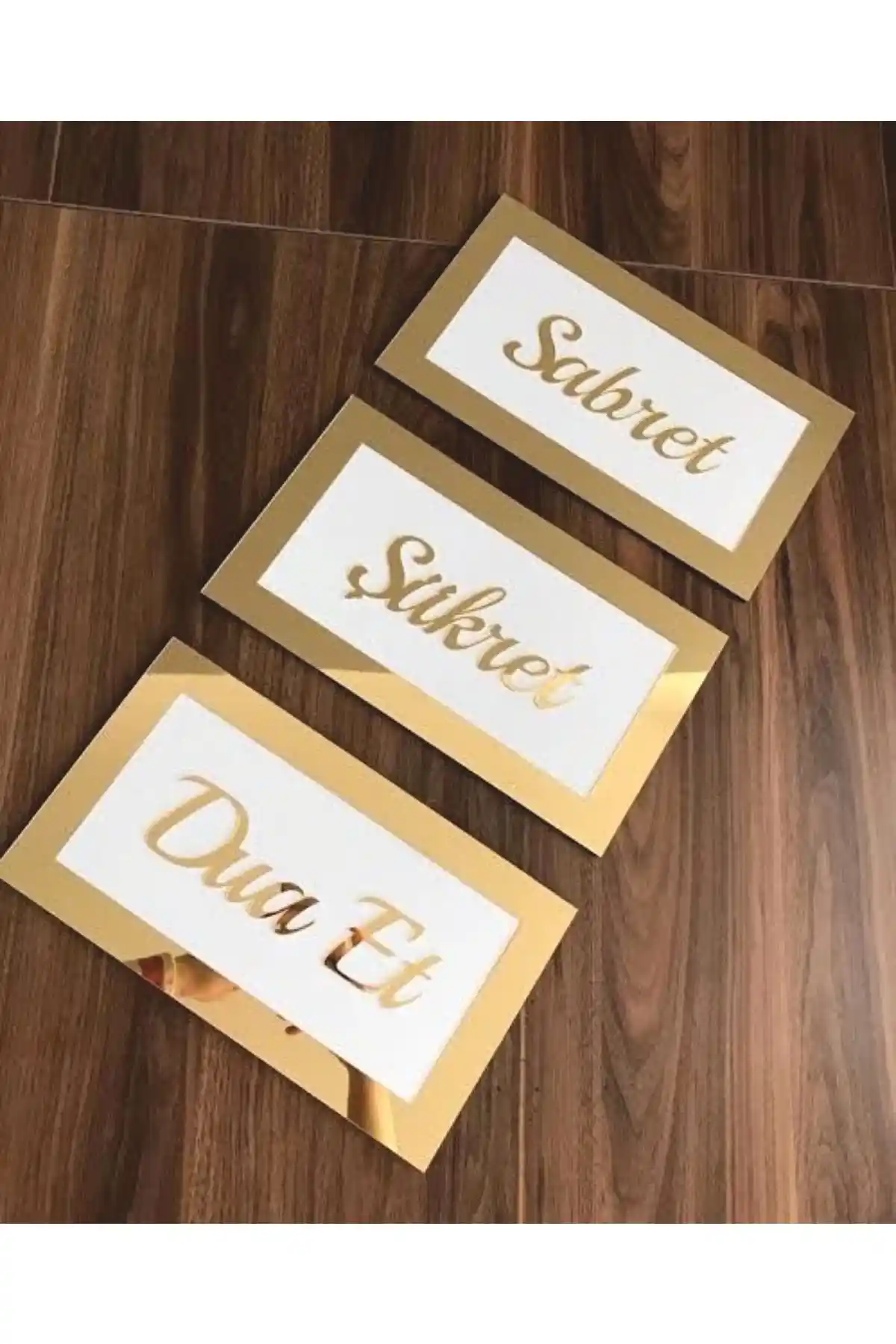 Arals Design Sabret Şükret Dua Et Duvar Dekorasyonu Modern Estetik ve Manevi Değerleri Yansıtan Şık Tasarım