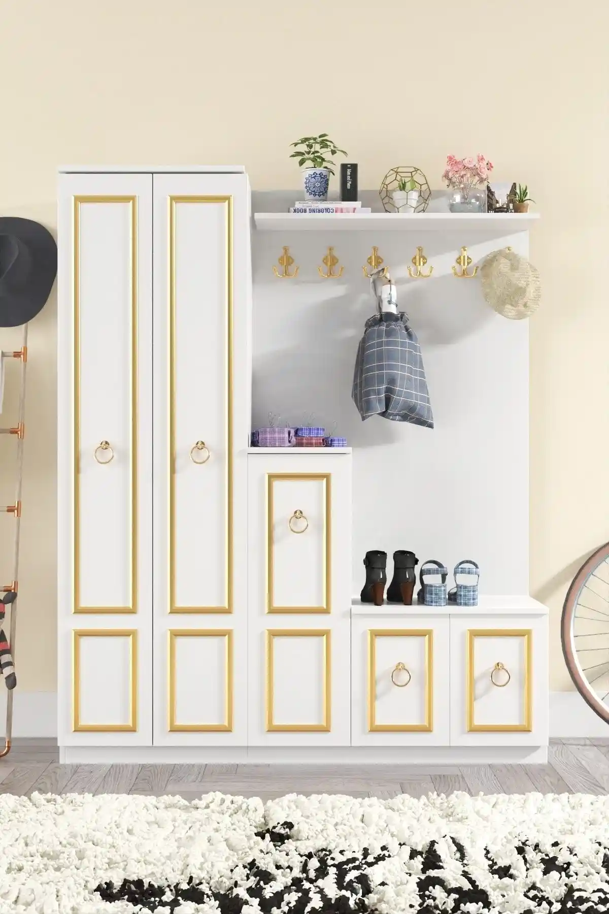 Ardeno Gold Dalyan Portmanto ve Ayakkabılık Modern ve Sağlıklı Tasarım Özellikleri