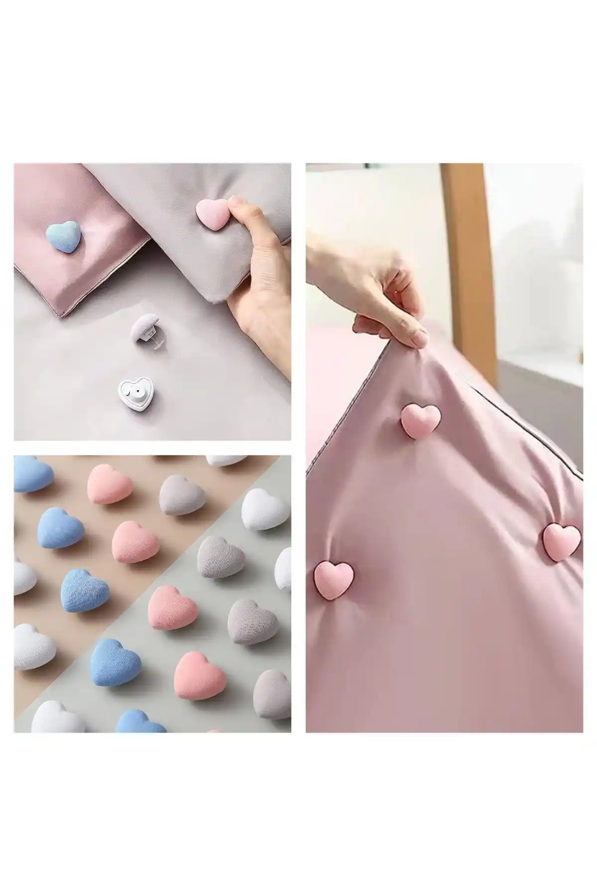 ARVALE Kalpli 8'li Yorgan Nevresim Sabitleme İğnesi Estetik ve Pratik Kullanım İçin