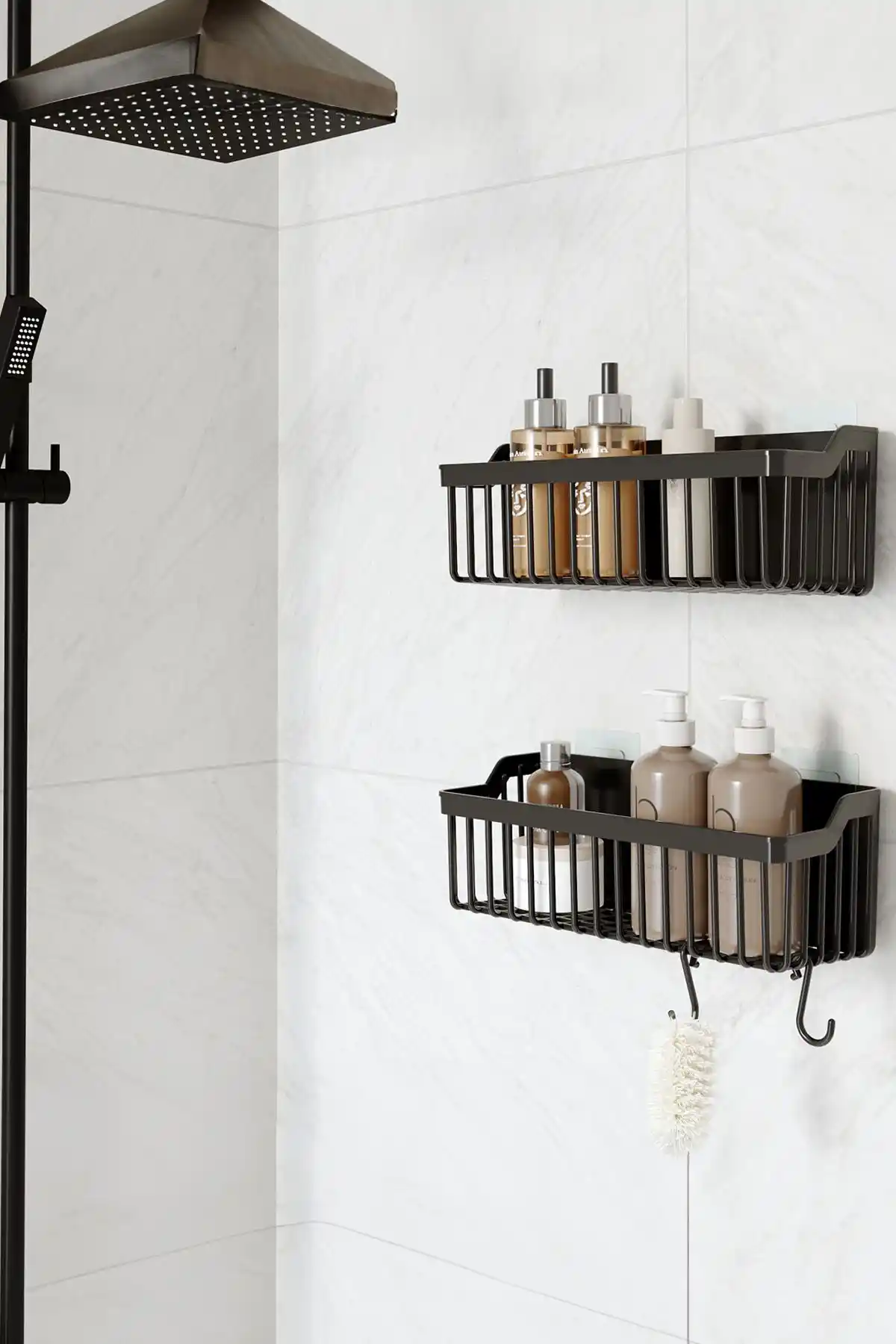 ATA life Ban<yor> Yapışkanlı Banyo Organizeri: Pratik ve Şık Duvar Montajlı Çözüm