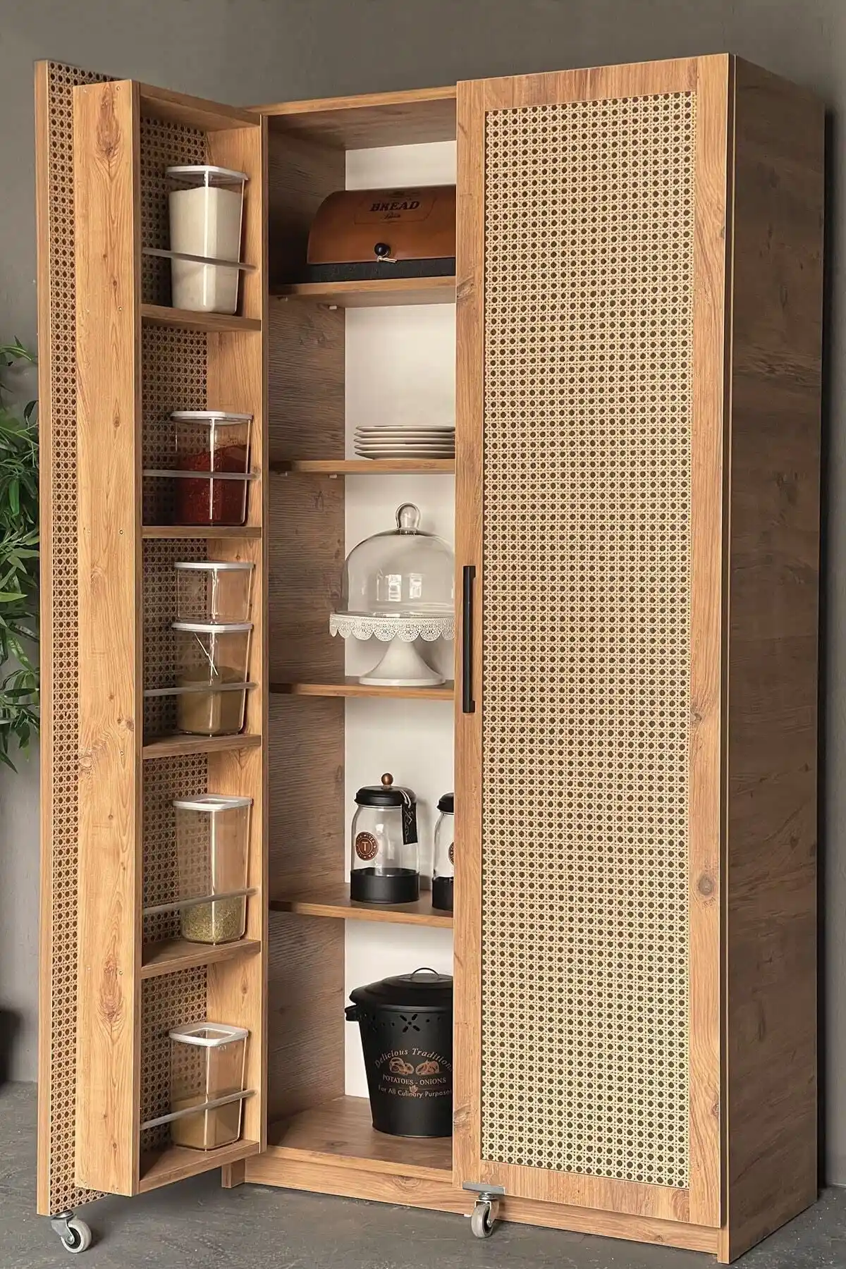 Avmpark 2 Kapaklı 180 cm Erzak Dolabı Modern ve Fonksiyonel Depolama Çözümü