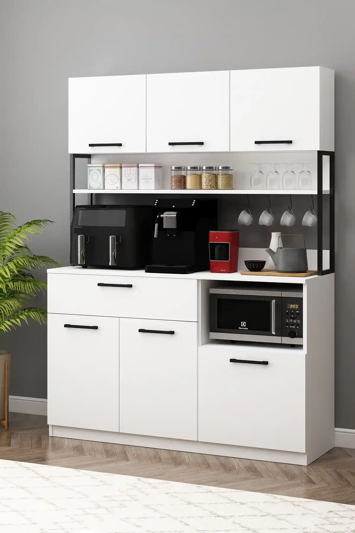 Avmpark Ervin Çok Amaçlı E3 Beyaz Airfry Dolabı ve Bofigo Mutfak Standı Karşılaştırması