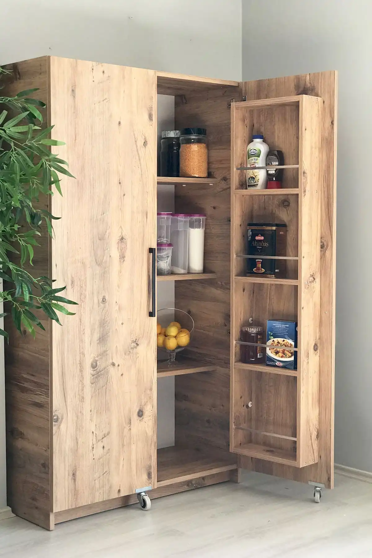 Avmpark Modern ve Çok Amaçlı Erzak Dolabı - Şık Tasarım ve Dayanıklılık