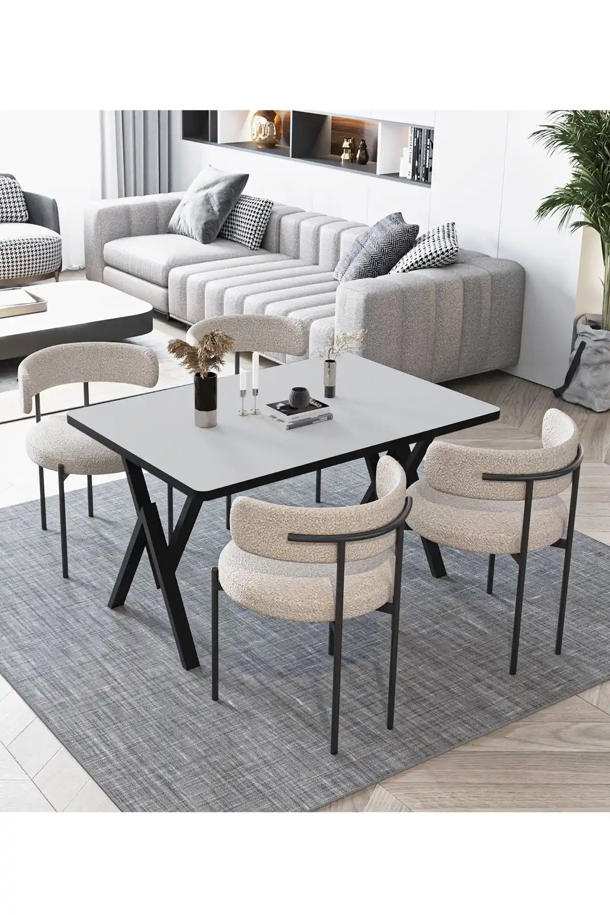 Avvio Lavinya Teddy Sandalye ve Masa Takımı: Modern ve Dayanıklı Mobilya Seçeneği