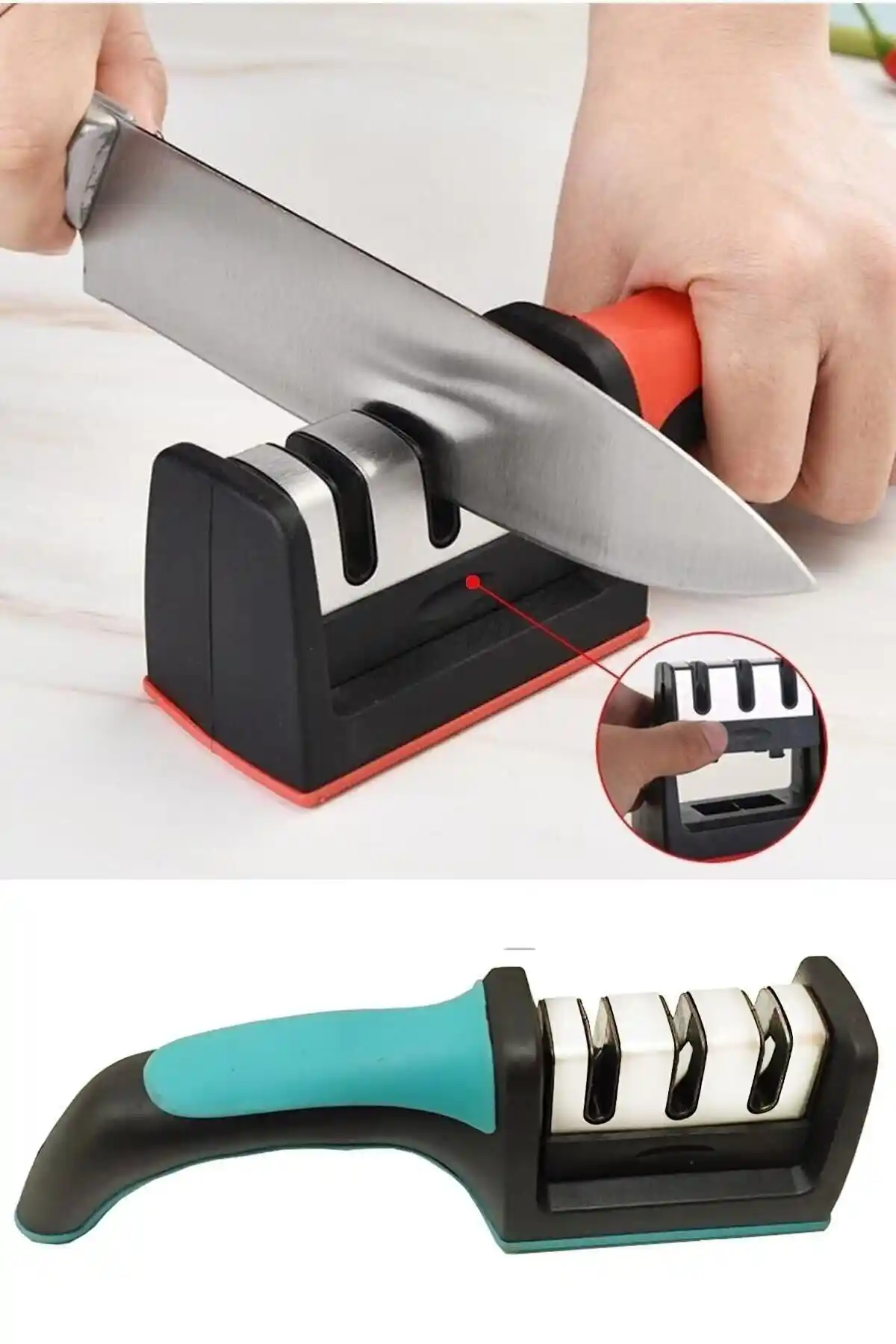 AYACO 3 Kademeli Bıçak Bileme Aleti: Keskinliği Yeniden Kazanmak İçin Pratik Çözüm