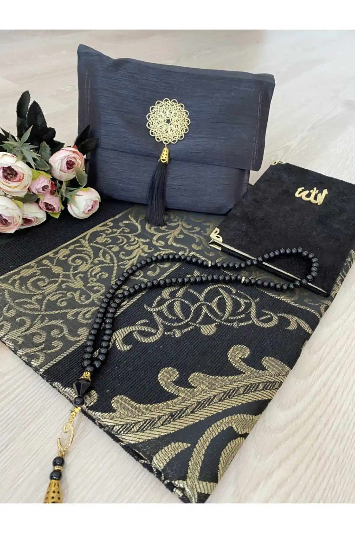 AYHANHOME 4’lü Şantuk Çantalı Dini Hediyelik Seti Kaliteli ve Şık Tasarım