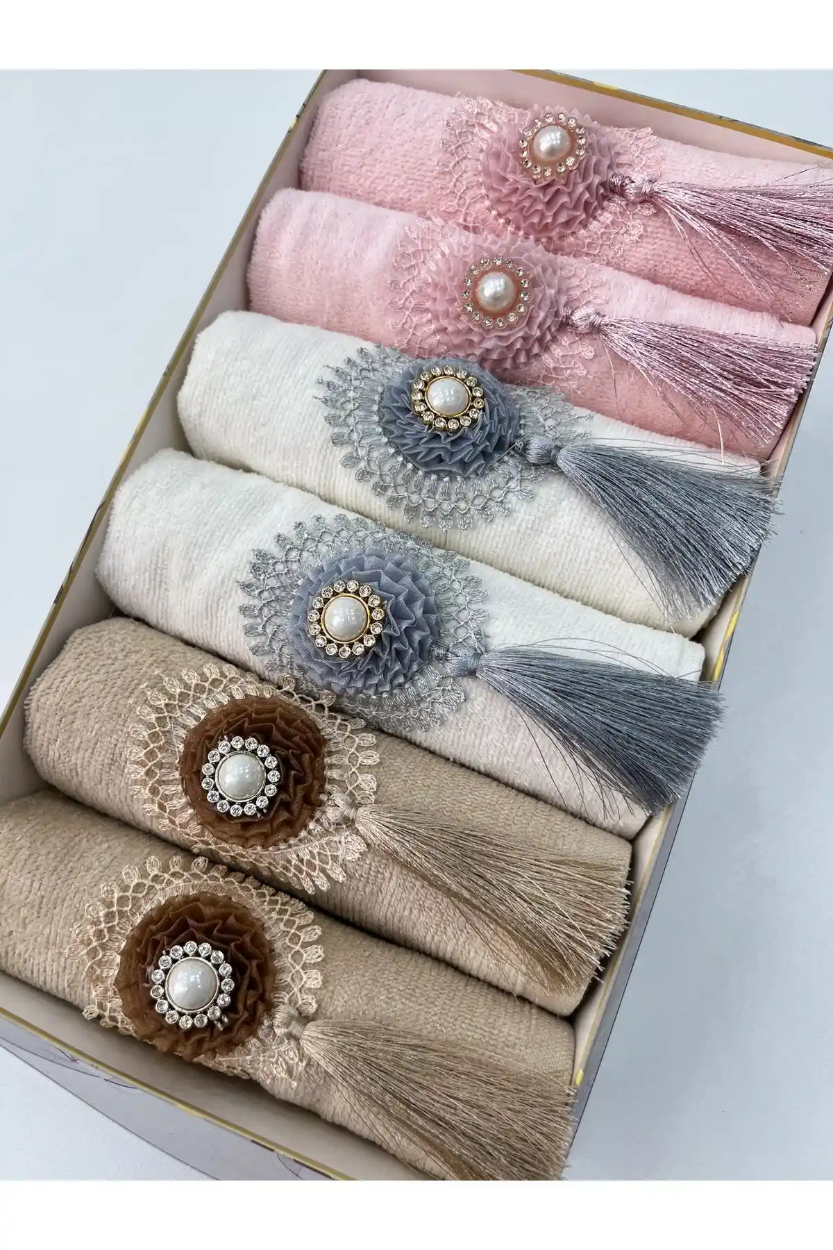 AYHANHOME 6'lı 30x50 cm Mutfak Havlu Seti - Şık ve Dayanıklı Pamuklu Havlular