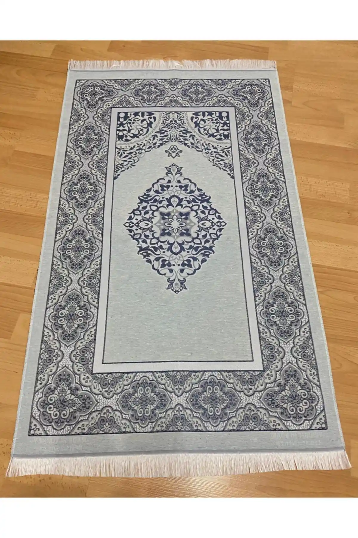 AYHANHOME Lacivert Desenli Tafta Seccade - Estetik ve Pratik Kullanım İçin Uygun