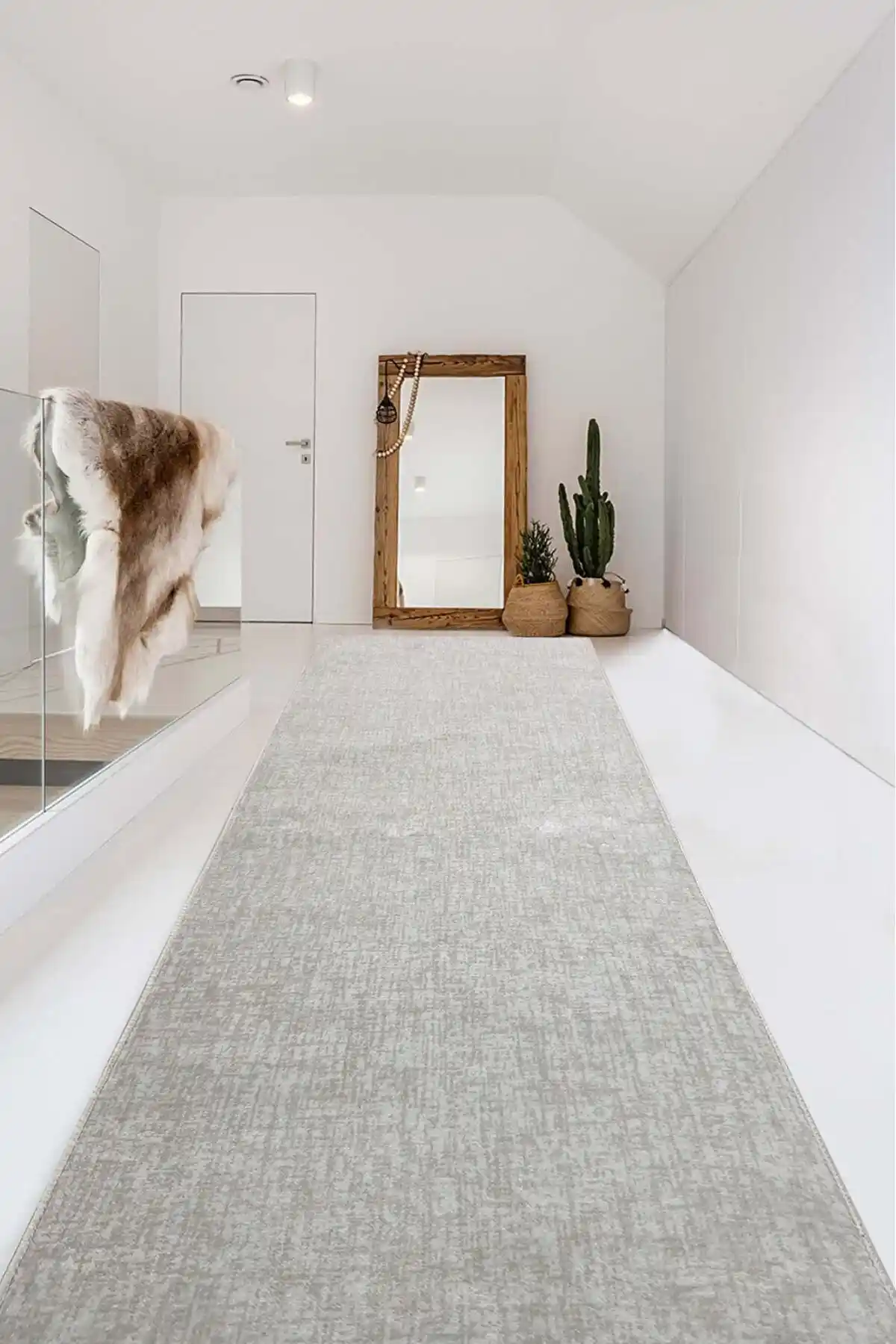 Babil Home Kaymaz Tabanlı Kesme Rulo Halı Yolluk Vizon 80x150 ve 80x200 cm