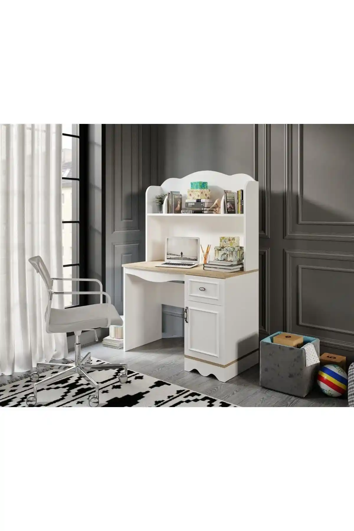 Baby Darling %100 MDF Lisa Çalışma Masası: Modern ve Dayanıklı Ofis Mobilyası