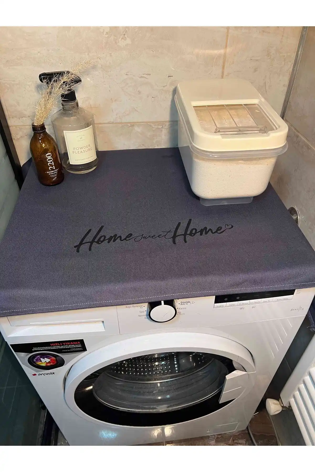 BAGAND Home Sweat Home ve Hanles Gri Nakış İşlemeli Çamaşır Makinesi Örtüsü Karşılaştırması