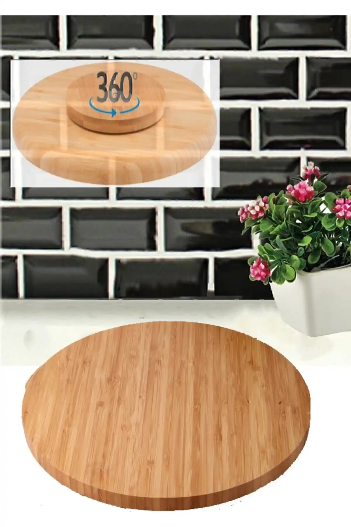 Balsa Grup 29 Cm Bambu Döner Standlı Lüx Servis Sunum Tabağı Özellikleri ve Kullanım Alanları