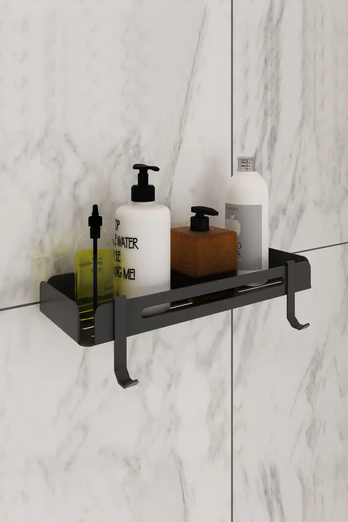 Banyo Düzenleyicileri Karşılaştırması: EVAY Metal ve moniev Yapışkanlı Raflar