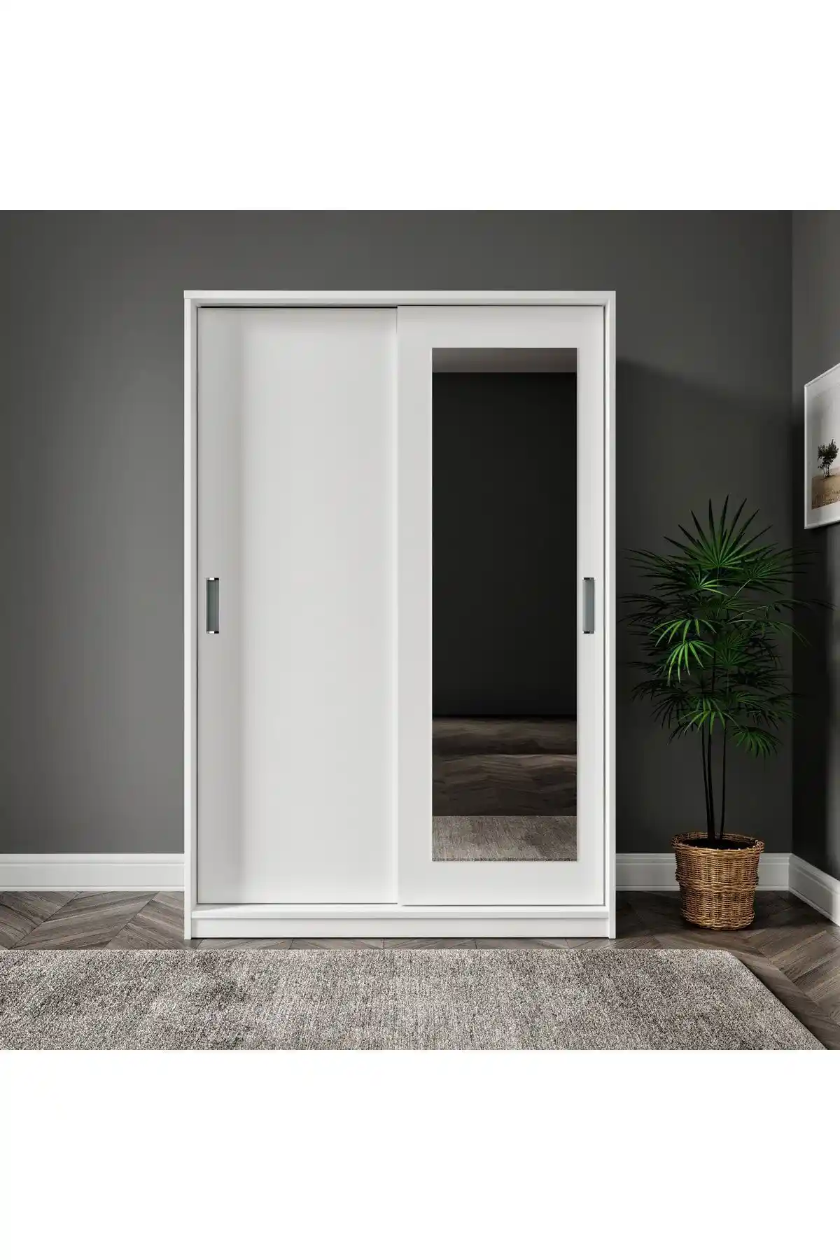 Başak 2 Kapaklı 8 Bölmeli Aynalı Dolap: Modern ve Fonksiyonel Depolama Çözümü