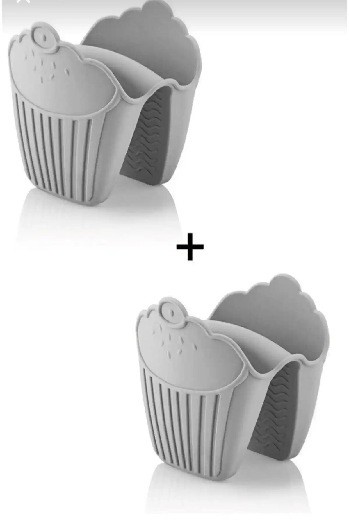 Bayev 2'li Silikon Isıya Dayanıklı Yanmaz Fırın ve Cupcake Eldivenleri