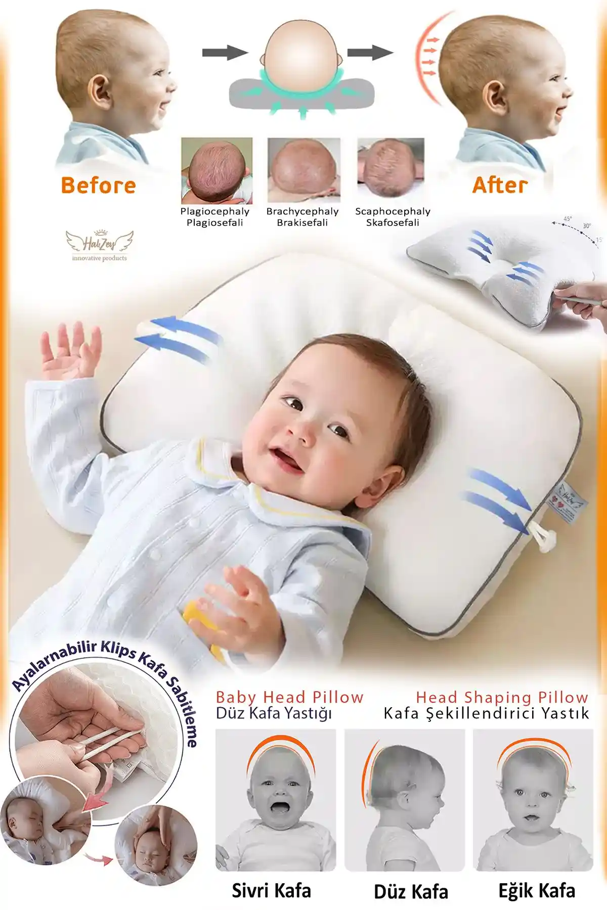 Bebekler İçin En Uygun Yastık Seçenekleri: HALZEY Düz Kafa ve Vionel Home Antialerjik