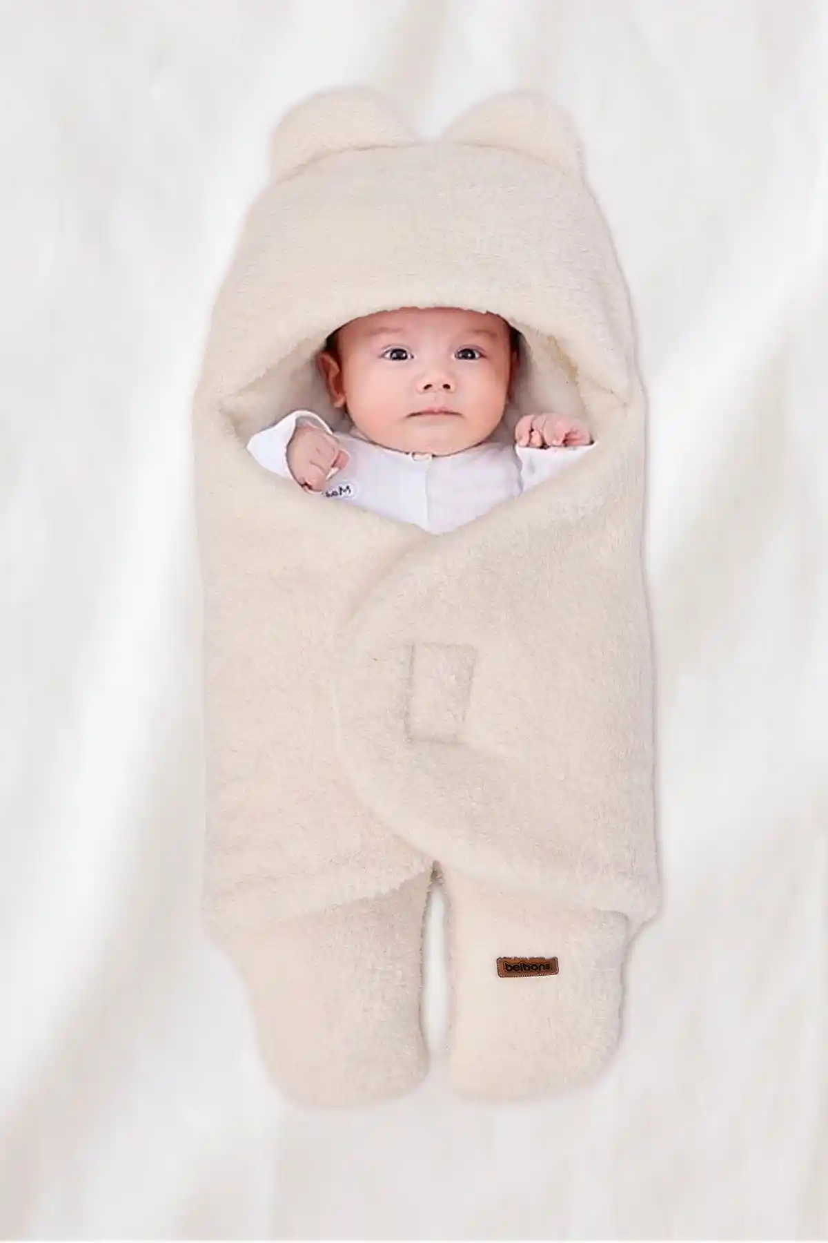 Beibons 0-12 Ay Çift Kat Elyaflı Bebek Dış Kundak Güvenli ve Konforlu Uyku Sağlar