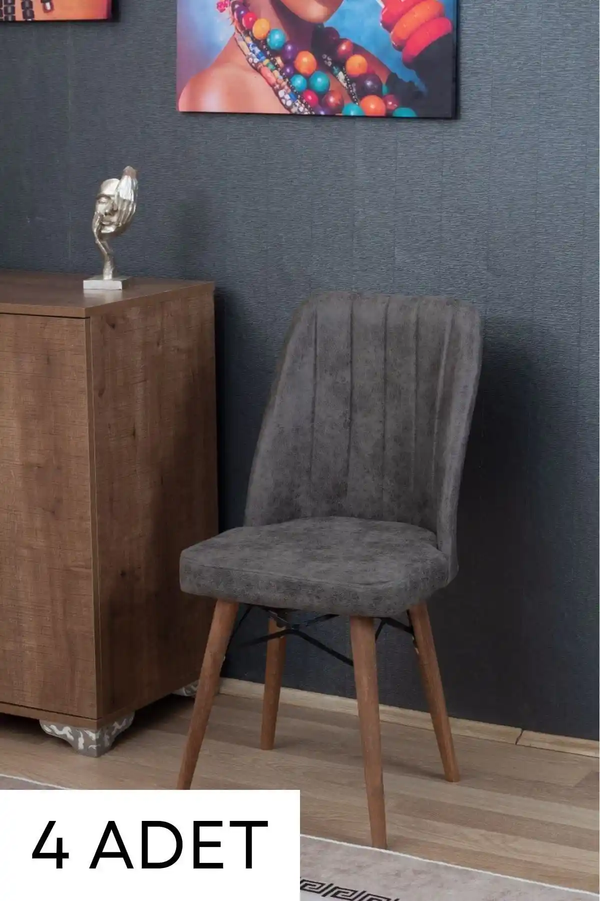 BERAZZİ Jev Serisi Gri Mutfak Sandalyeleri: Estetik ve Dayanıklılık Sunan Modern Tasarım