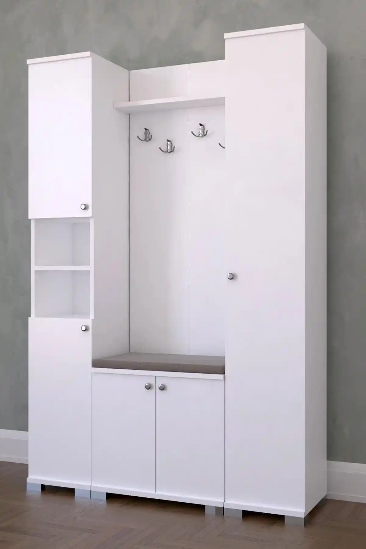 Birnurpazar Naz Portmanto ve Moderniya Mobilya Flora 2 Vestiyer Karşılaştırması