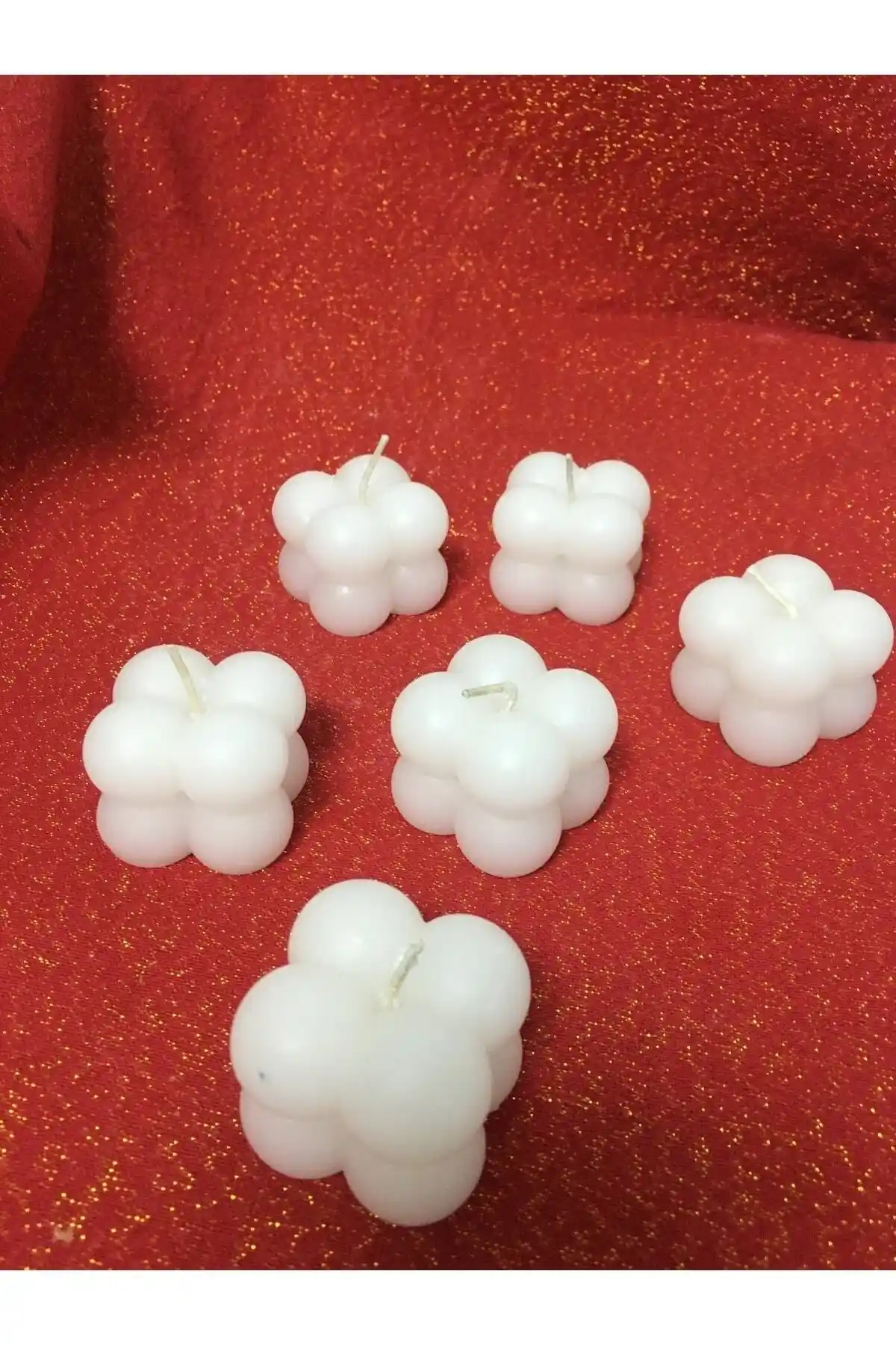 BlueDaisyCandle 25 Adet Mini Bubble Mum Seti Şık ve Çok Yönlü Kutlama Dekorasyonu