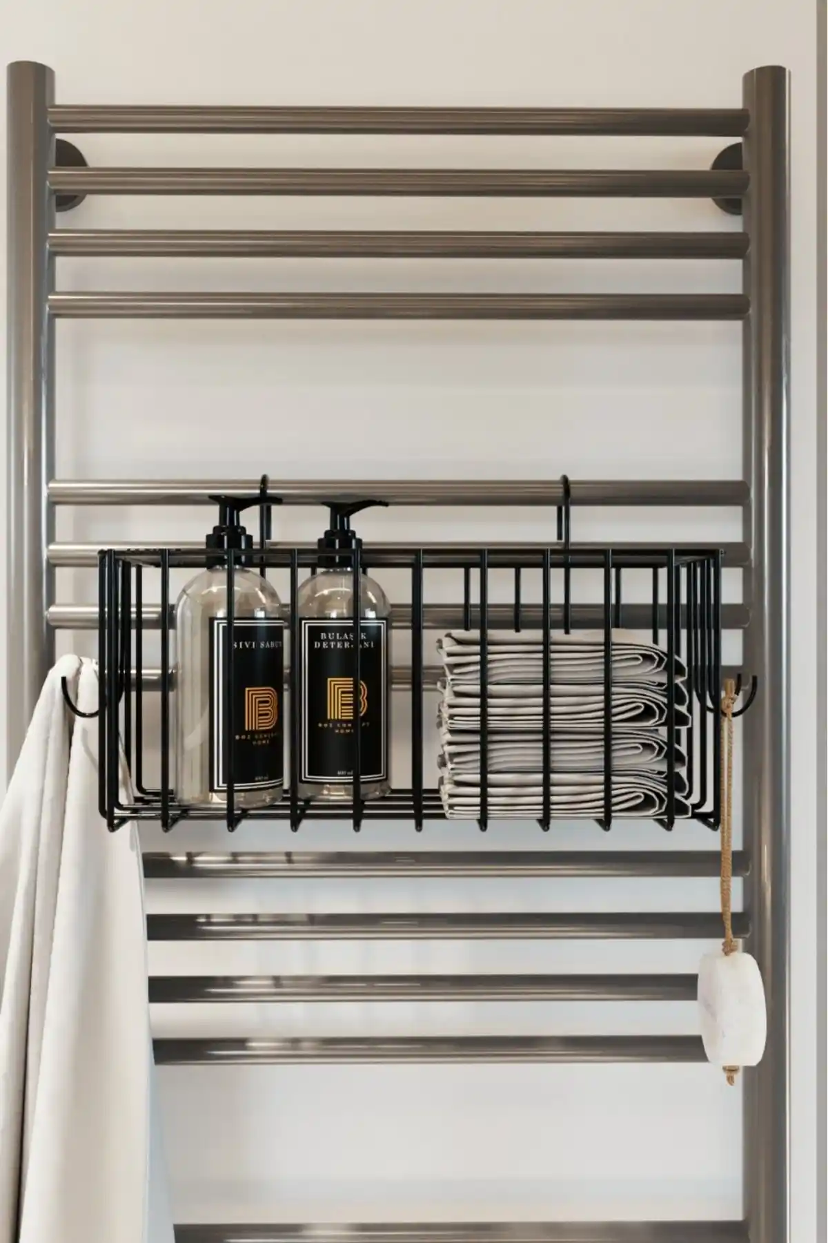 Boz Concept Home Kancalı Banyo Havlupan Askısı Modern ve Dayanıklı Tasarım