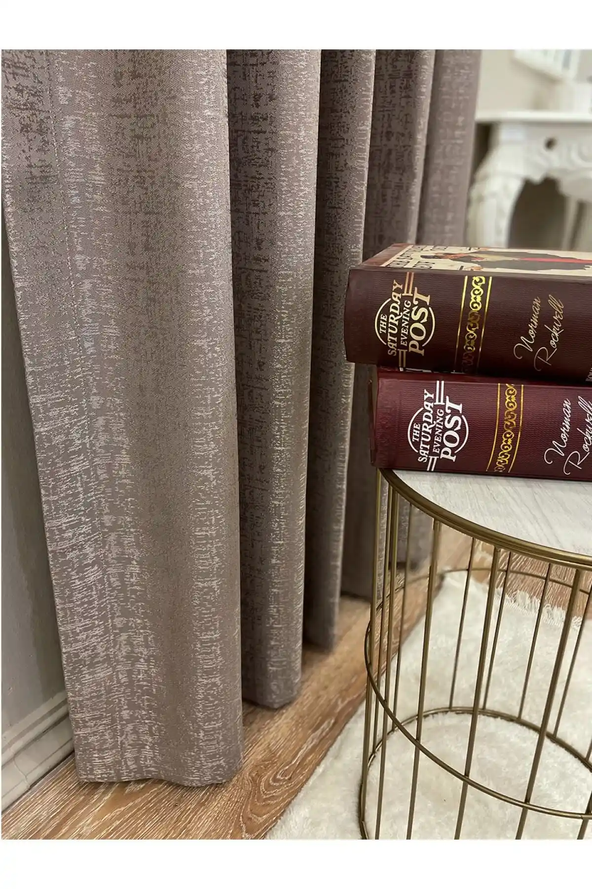 Brillant Jakar Zemin Kendinden Desenli Perde Modern ve Şık Tasarım Çeşitleri