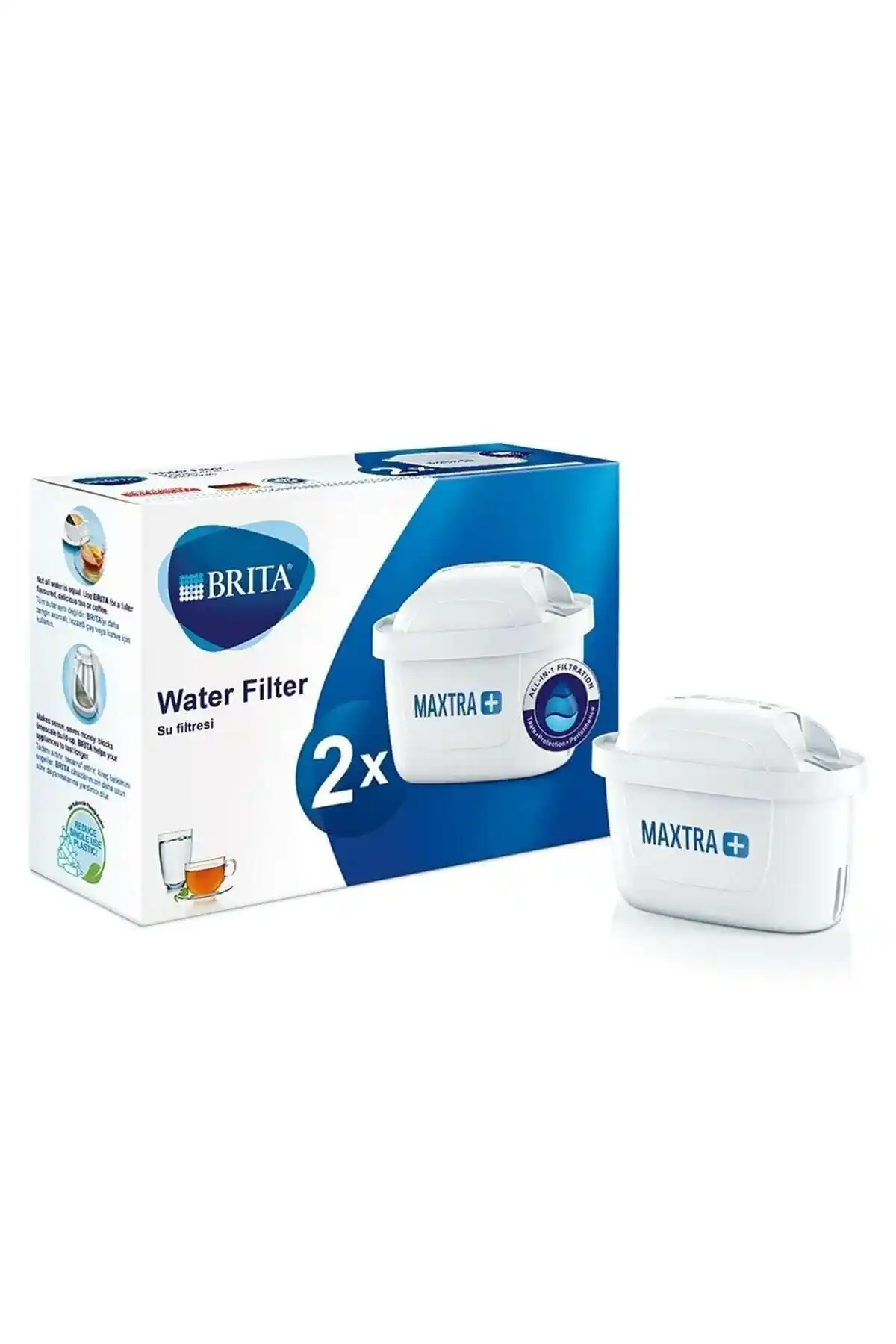 Brita Maxtra Plus Yedek Su Arıtma Filtresi İkili Seti Sağlıklı ve Lezzetli Su İçin