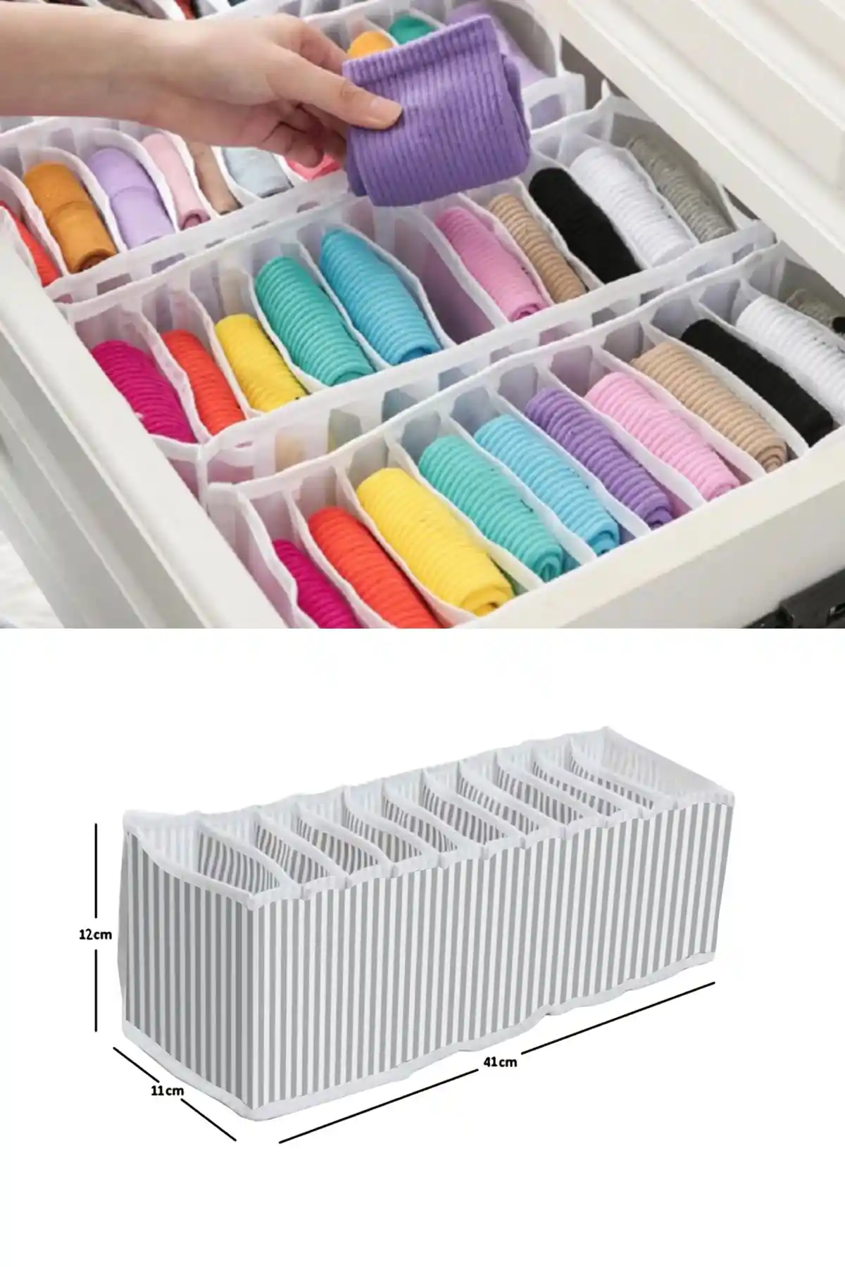 BTS Shop 11 Gözlü Akordiyon Organizer: Pratik ve Şık İç Düzenleme Çözümü