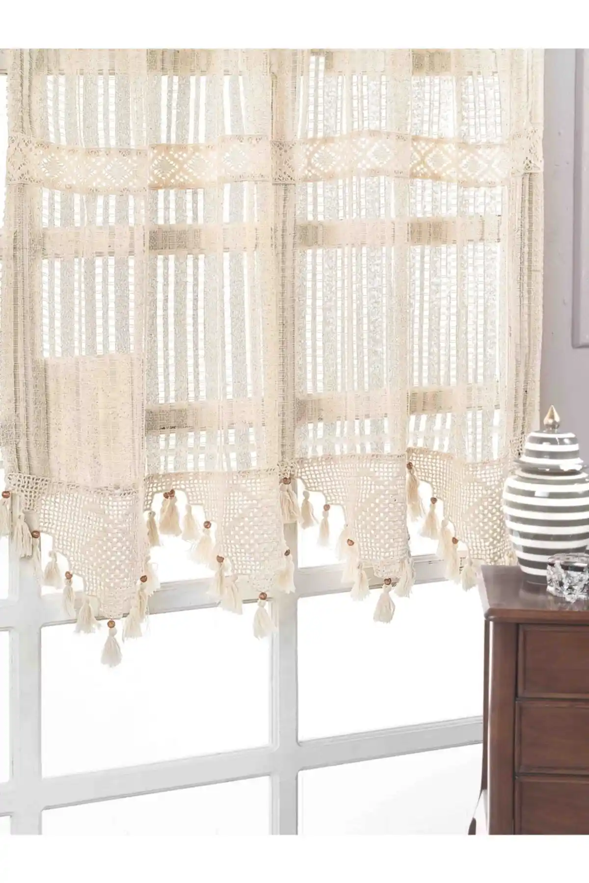 Buldan CSN Tekstil Tül Perde Karşılaştırması: Otantik Çizgili ve Gül Desenli Modeller