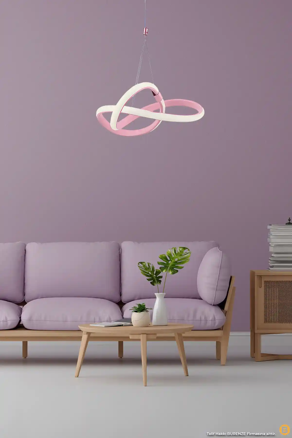 Burenze Modern Tekli Sarkıt Power Led Avize çocuk odaları için estetik ve enerji tasarruflu aydınlatma çözümü